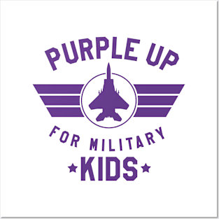 Purple Up For Military Kids Posters and Art